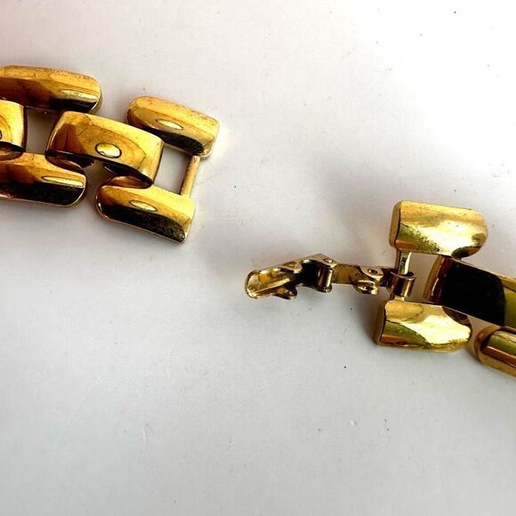 Gold tone link necklace - Picture 4 of 8